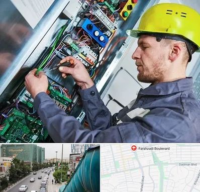 تعمیر برد آسانسور در بلوار فرحزادی