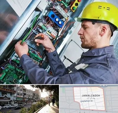 تعمیر برد آسانسور در خیابان جمالزاده