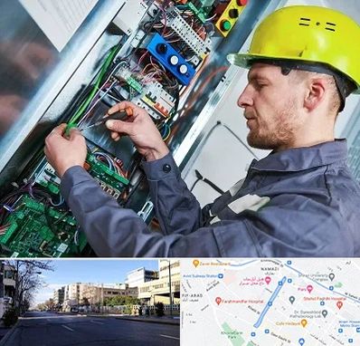 تعمیر برد آسانسور در خیابان ملاصدرا شیراز