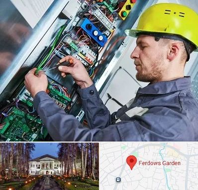 تعمیر برد آسانسور در باغ فردوس