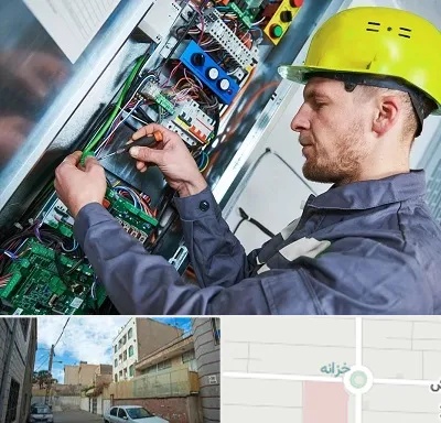 تعمیر برد آسانسور در خزانه