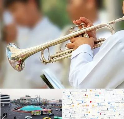 آموزشگاه ترومپت در میدان انقلاب 