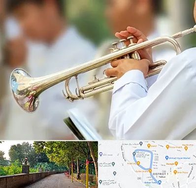 آموزشگاه ترومپت در فلکه گاز رشت