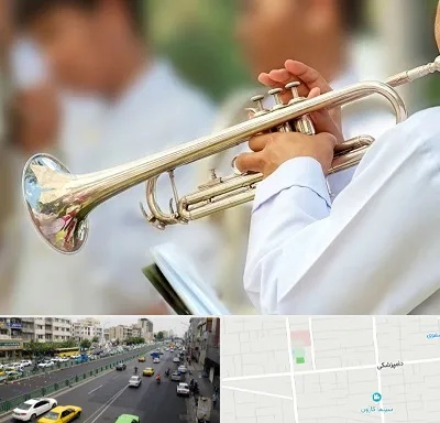 آموزشگاه ترومپت در خیابان دامپزشکی