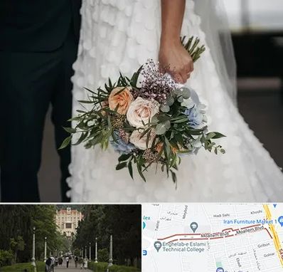 دسته گل عروس در بلوار معلم رشت 