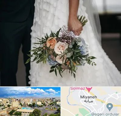 دسته گل عروس در میانه