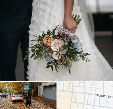 دسته گل عروس در خیابان فلسطین