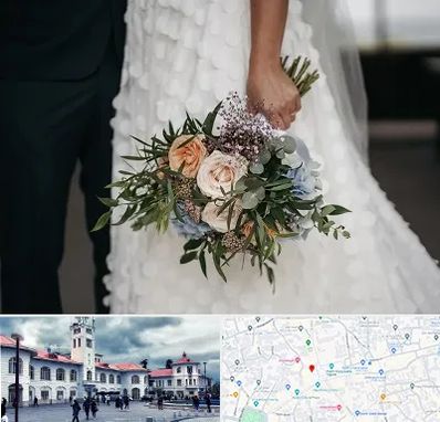 دسته گل عروس در میدان شهرداری رشت