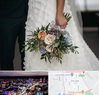 دسته گل عروس در گلسار رشت 