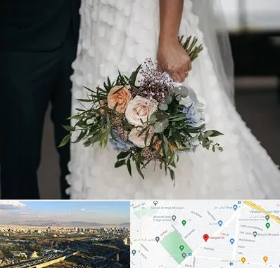 دسته گل عروس در هنگام 