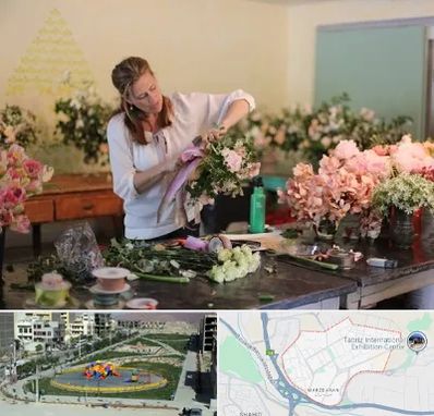 کلاس گل آرایی در مرزداران تبریز