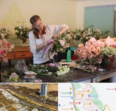 کلاس گل آرایی در خیابان نیایش شیراز