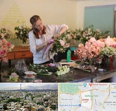 کلاس گل آرایی در گیشا 