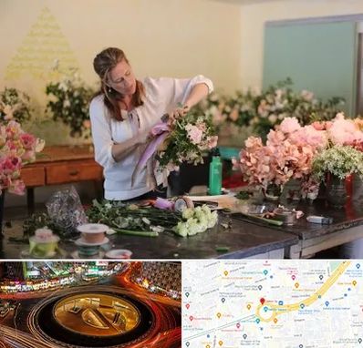 کلاس گل آرایی در میدان ولیعصر 