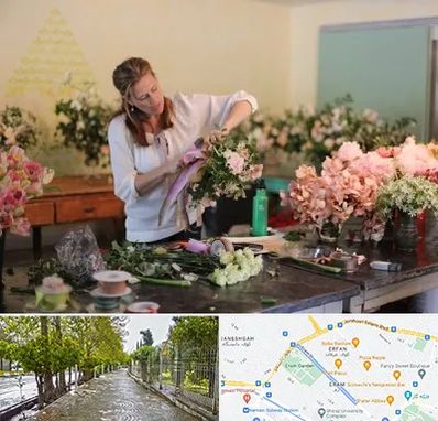 کلاس گل آرایی در خیابان ارم شیراز