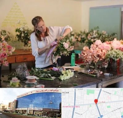 کلاس گل آرایی در نصف راه تبریز