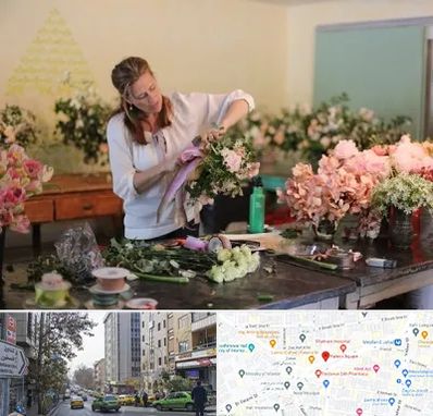 کلاس گل آرایی در فاطمی 