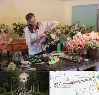 کلاس گل آرایی در بلوار معلم رشت 