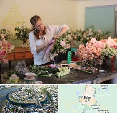 کلاس گل آرایی در بابل