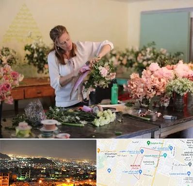 کلاس گل آرایی در مارلیک کرج