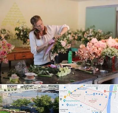 کلاس گل آرایی در گلستان اهواز