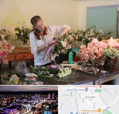 کلاس گل آرایی در گلسار رشت 