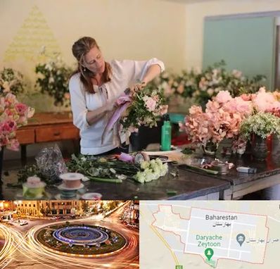 کلاس گل آرایی در بهارستان