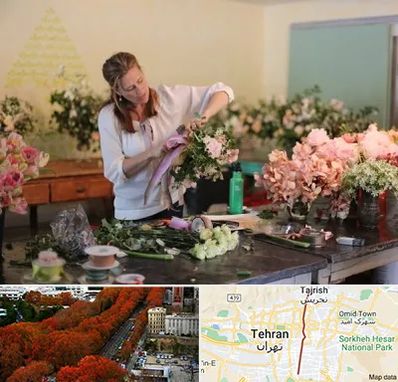 کلاس گل آرایی در ولیعصر 