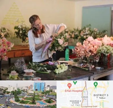 کلاس گل آرایی در ونک 