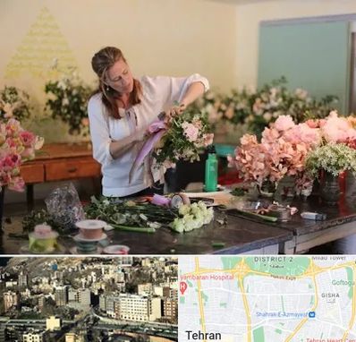 کلاس گل آرایی در مرزداران 