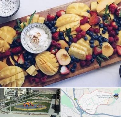 کلاس میوه آرایی در مرزداران تبریز