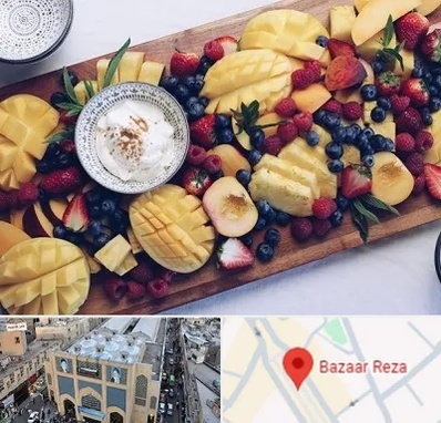 کلاس میوه آرایی در بازار رضا مشهد