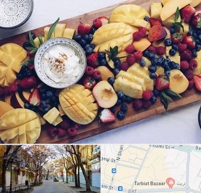 کلاس میوه آرایی در تربیت تبریز