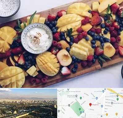 کلاس میوه آرایی در هنگام 