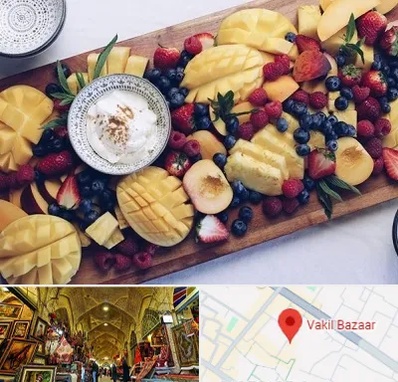 کلاس میوه آرایی در بازار وکیل شیراز