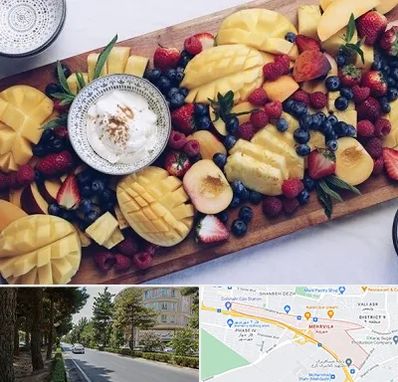 کلاس میوه آرایی در مهرویلا کرج