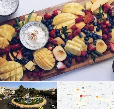 کلاس میوه آرایی در هفت حوض 