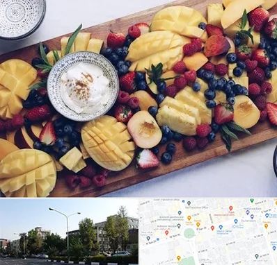 کلاس میوه آرایی در میدان کاج 