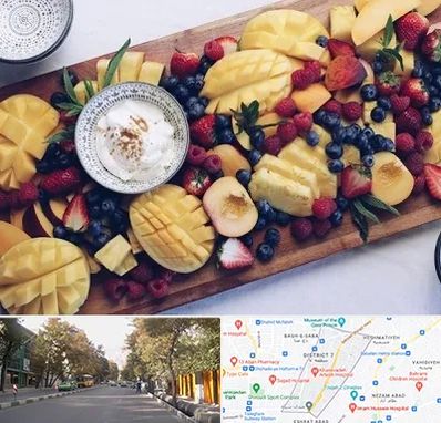 کلاس میوه آرایی در شریعتی 