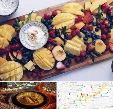 کلاس میوه آرایی در میدان ولیعصر 