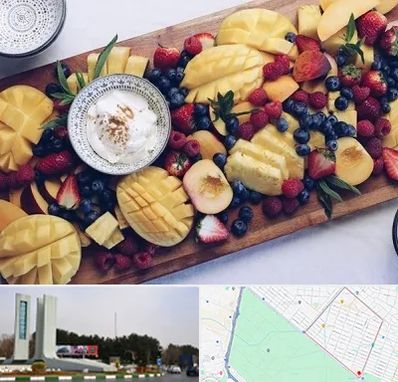 کلاس میوه آرایی در بلوار فلسیطین مشهد