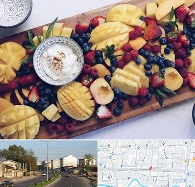 کلاس میوه آرایی در ضیابری رشت