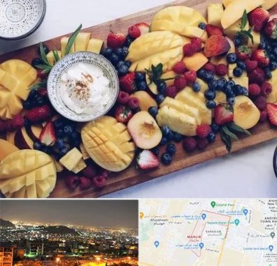 کلاس میوه آرایی در مارلیک کرج