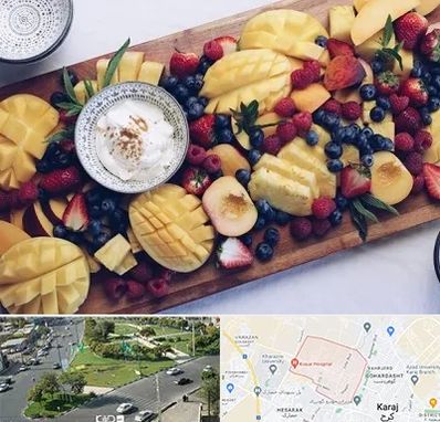 کلاس میوه آرایی در شاهین ویلا کرج