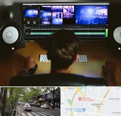 کلاس تدوین در ظفر 