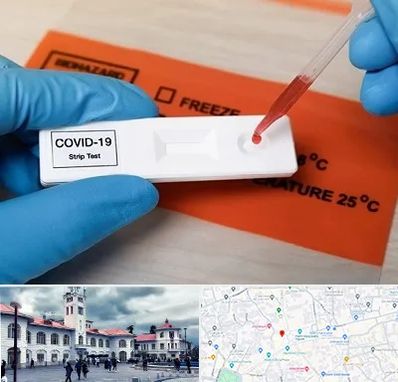 آزمایشگاه کرونا در میدان شهرداری رشت