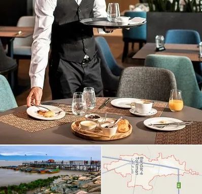 رستوران در بندر ترکمن