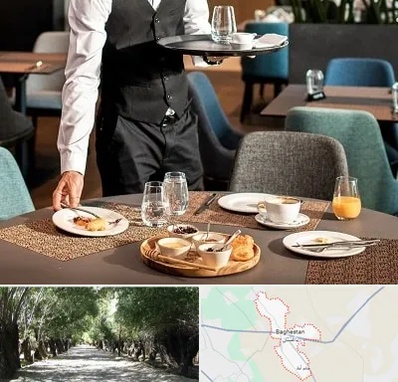 رستوران در باغستان