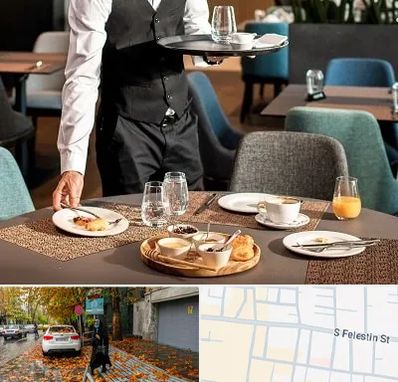 رستوران در خیابان فلسطین