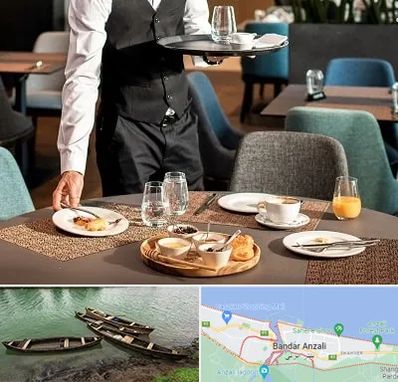 رستوران در بندر انزلی